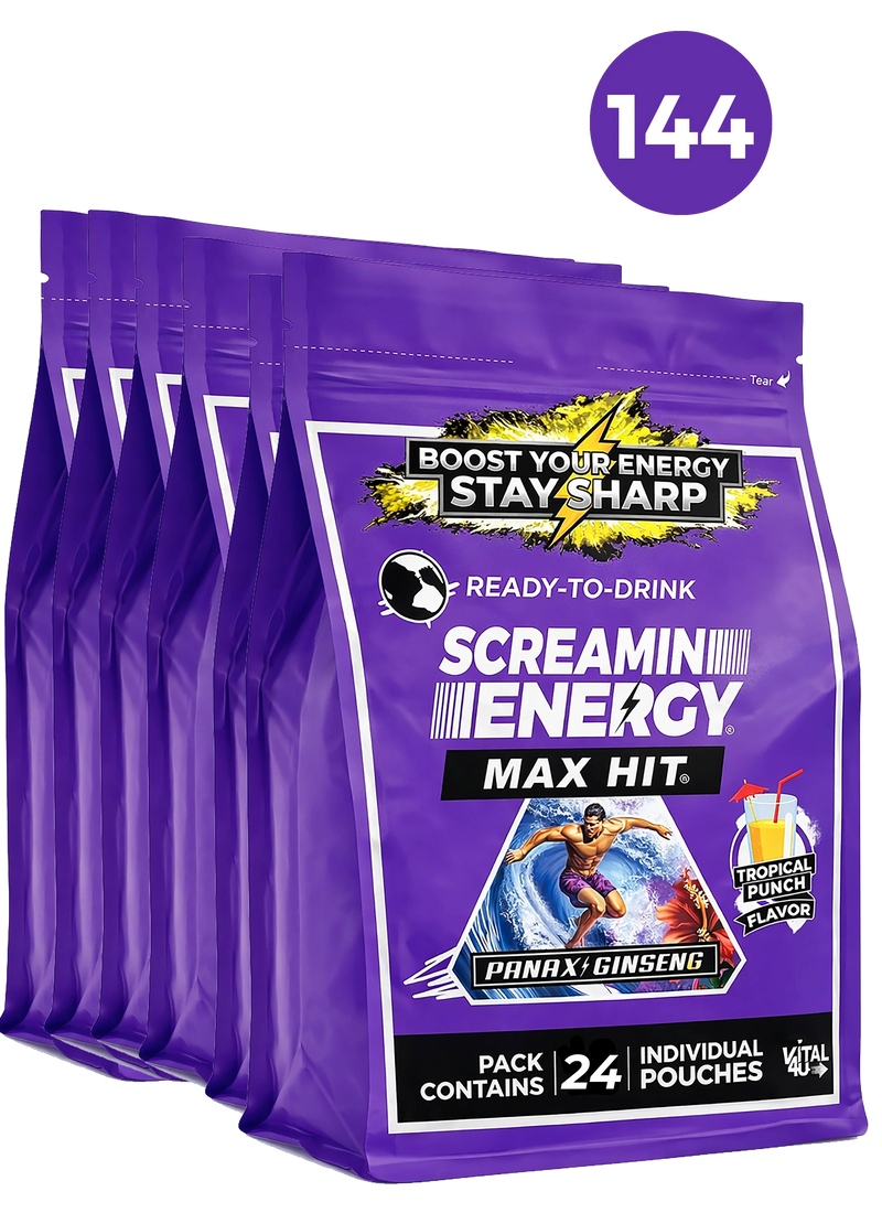 Load image into Gallery viewer, Vital 4U - Screamin Energy Max Hit Tropical Punch Sugar Free

