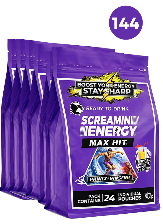 Vital 4U - Screamin Energy Max Hit Tropical Punch Sugar Free