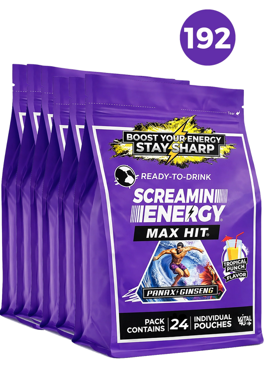 Vital 4U - Screamin Energy Max Hit Tropical Punch Sugar Free