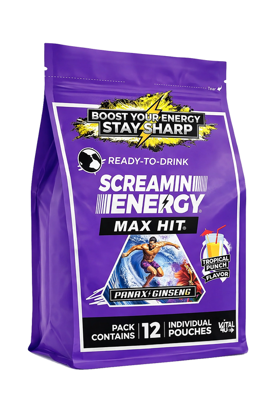 Vital 4U - Screamin Energy Max Hit Tropical Punch Sugar Free