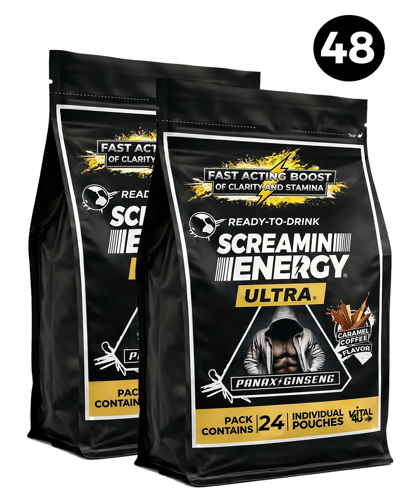 Load image into Gallery viewer, Vital 4U - Screamin Energy Ultra Caramel Coffee - 48 Pack - $1.67 Each Savings Price
