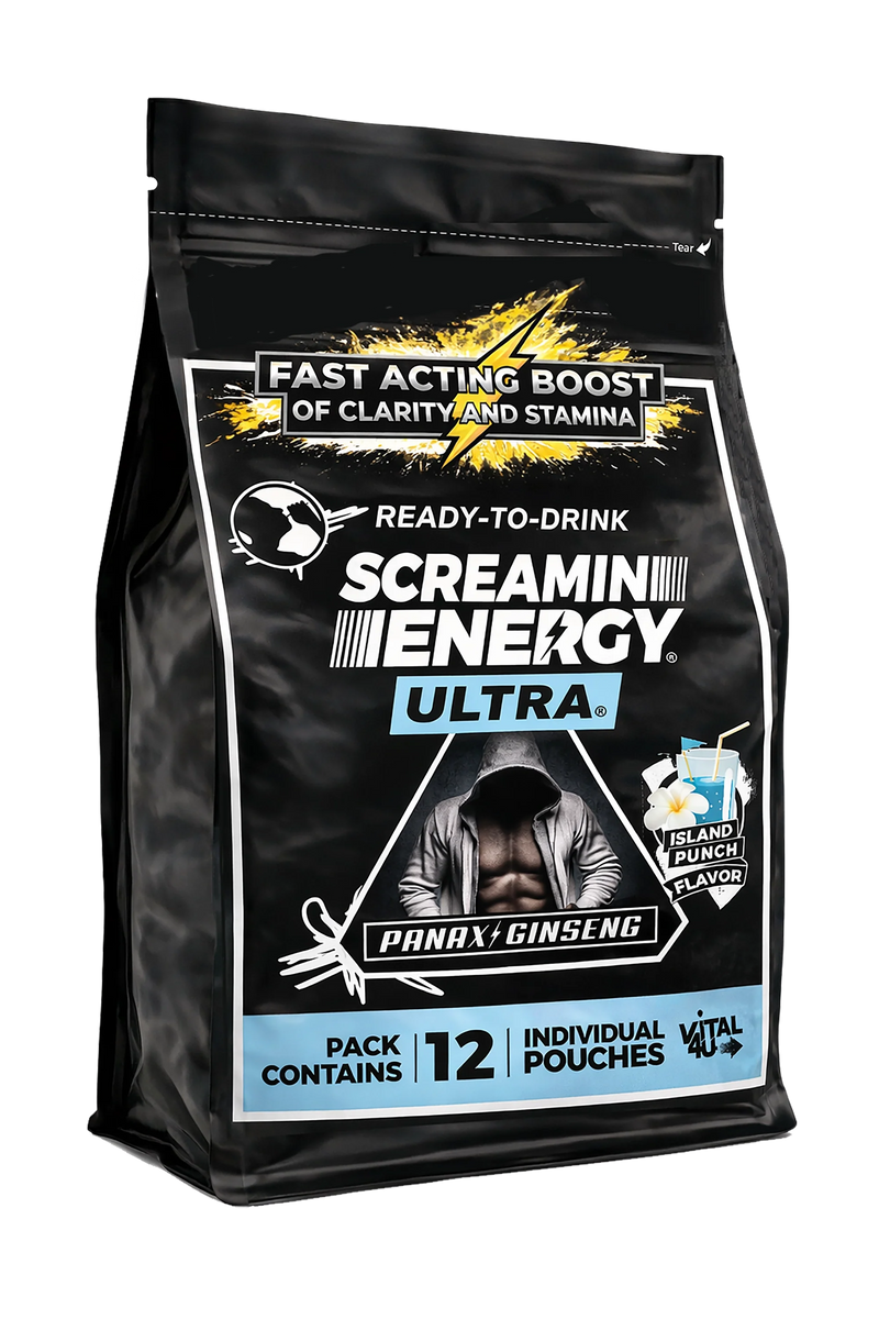 Load image into Gallery viewer, Vital 4U - Screamin Energy Ultra Island Punch - 12 Pack - $2.33 Each Everyday Price

