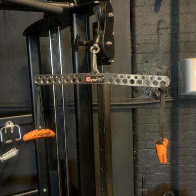 GymPin - Stainless Steel D-handle Bar 20 Inch + Angles 90 Grips - Combo Deal