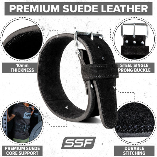 Serious Steel Fitness - Single Prong Powerlifting Belt (10 mm)