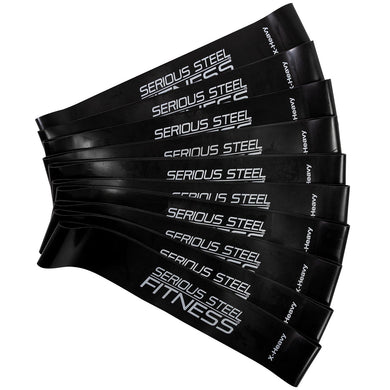 Serious Steel Fitness - Mini Loops Resistance Bands- 10 Pack