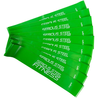 Serious Steel Fitness - Mini Loops Resistance Bands- 10 Pack