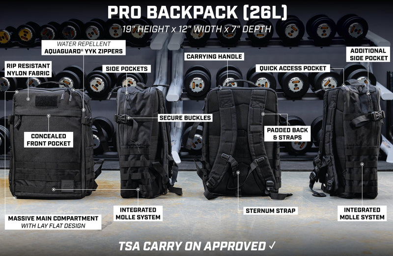 Load image into Gallery viewer, Serious Steel Fitness - PRO Mini Divider Backpack (26L)
