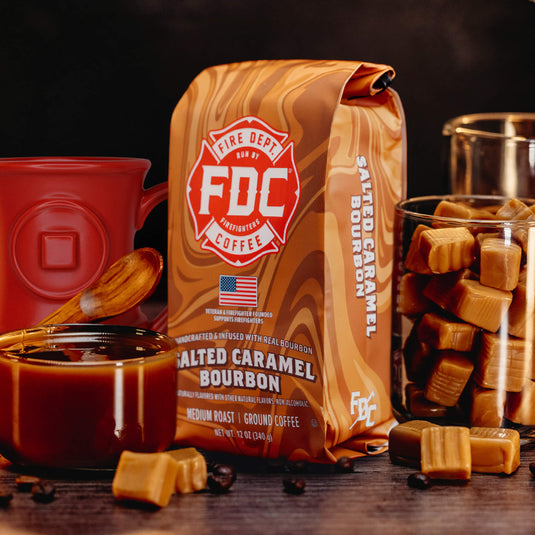 Fire Department Coffee - Salted Caramel Bourbon Infused Coffee