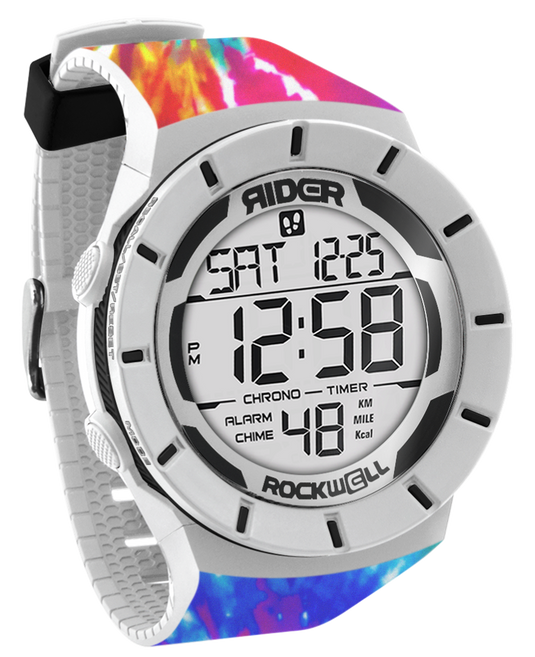 Rockwell Time - Coliseum Fit™ Samadelic Tie-Dye Edition (White/Black) Watch
