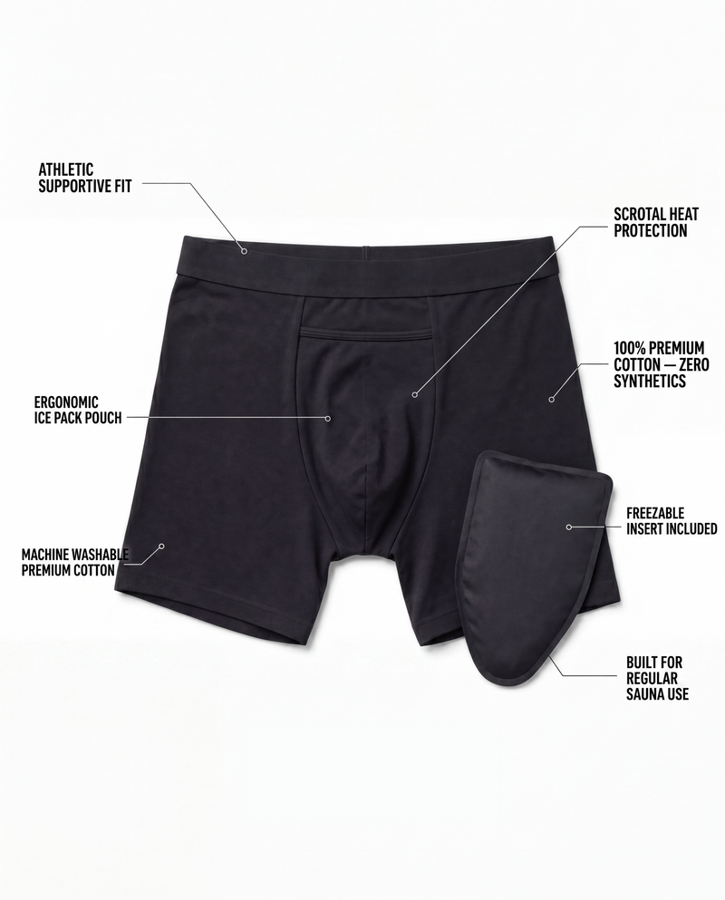 Load image into Gallery viewer, Saunabox - SaunaBoxers: 100% Cotton Fertility Cooling Sauna Briefs
