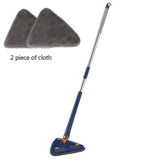 Decorbites - DecorBites™ 360 Rotating Telescopic Triangle Floor Mop & Window Squeegee