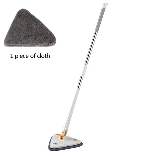 Decorbites - DecorBites™ 360 Rotating Telescopic Triangle Floor Mop & Window Squeegee