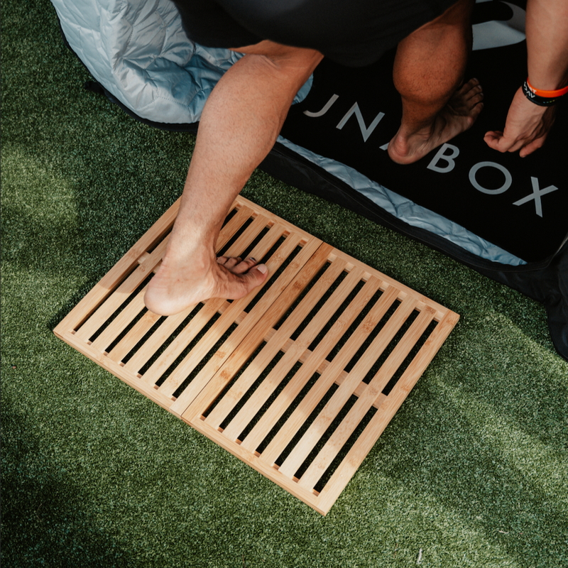 Load image into Gallery viewer, Saunabox - Bamboo Foldable Sauna Mat
