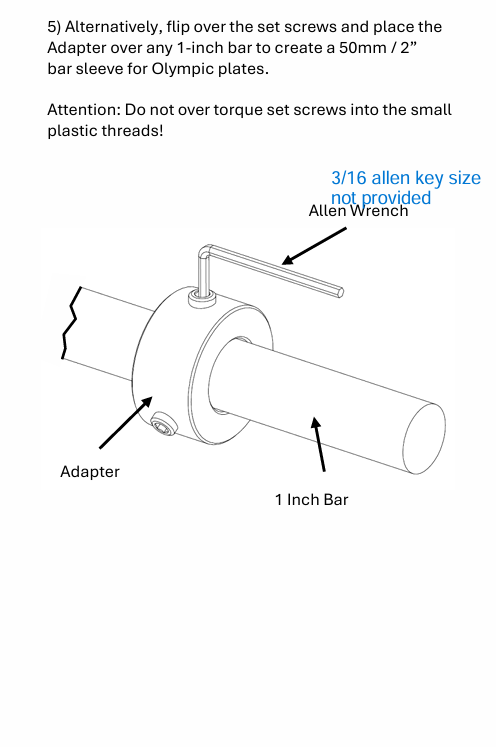 Load image into Gallery viewer, Weight It Out - Olympic to Standard Bar Plate Adapter (2-inch to 1-inch)
