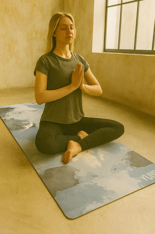 Yune Yoga - Yoga Mat | 6mm Thick | Blue | Non-Slip | Eco Friendly | Yune Yoga | Larch