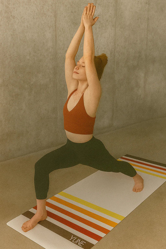 Yune Yoga - Yune Yoga Striped Yoga Mat OS76