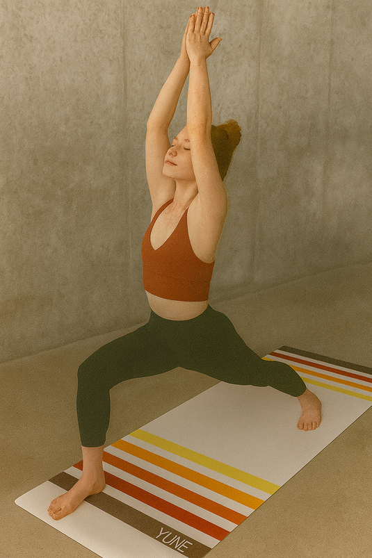 Yune Yoga - Yune Yoga Striped Yoga Mat OS76