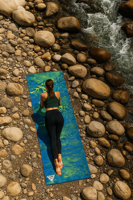 Yune Yoga - Yoga Mat | 6mm Thick | RealTree | Non-Slip | Eco Friendly | Yune Yoga | Wav3 Pattern