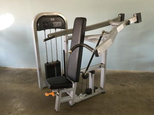 Muscle D Fitness - Classic Shoulder Press - Adjustable Seat - Pin Selectorized Weight Stack