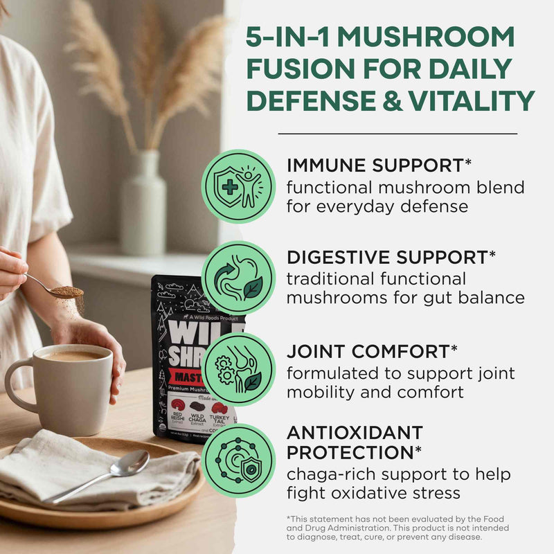 Load image into Gallery viewer, Wild Foods - Master Mushrooms Blend - Vitamins &amp; Supplements
