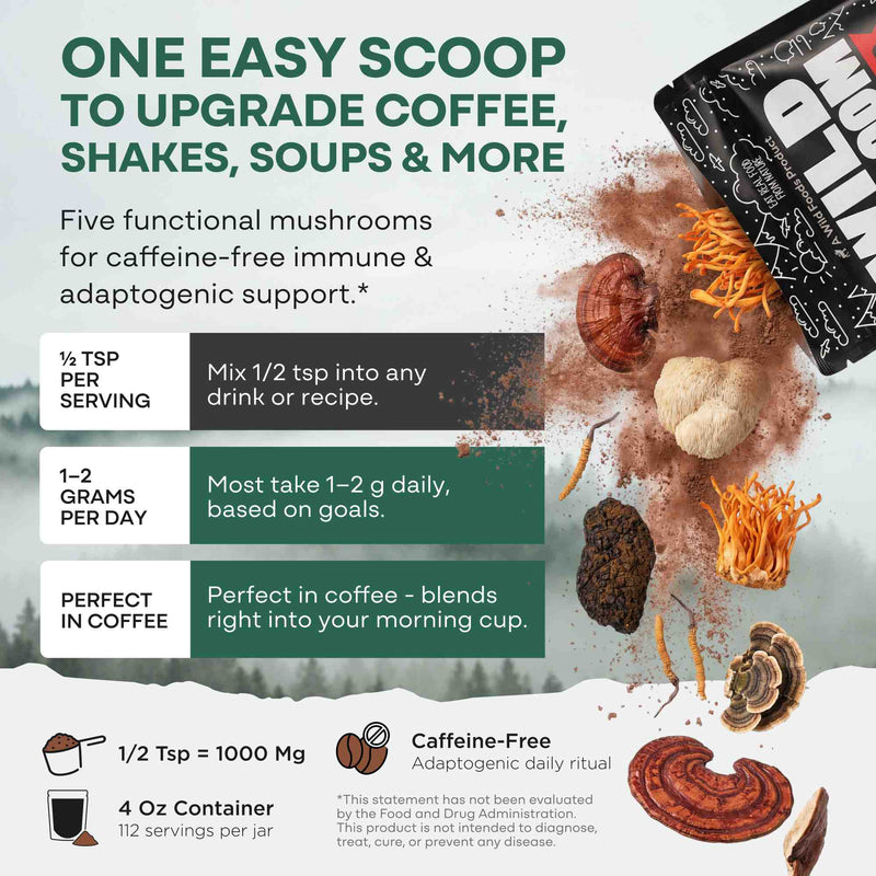 Load image into Gallery viewer, Wild Foods - Master Mushrooms Blend - Vitamins &amp; Supplements
