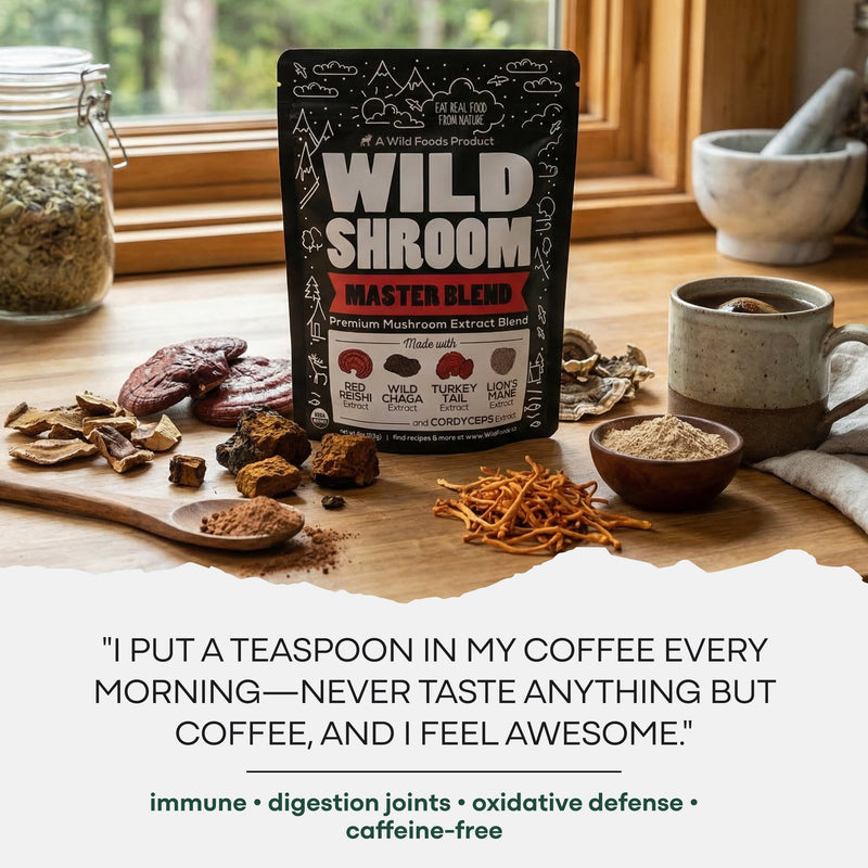 Load image into Gallery viewer, Wild Foods - Master Mushrooms Blend - Vitamins &amp; Supplements
