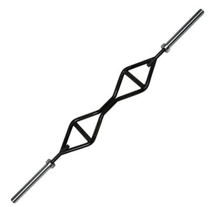 Muscle D Fitness - TGrip Pro Series Single Handle Olympic Bar (Rotating Ends) - Multi Grip - Strength Training - Football - Swiss - Neutral