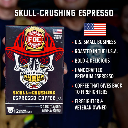 Fire Department Coffee - Skull Crushing Espresso Coffee Pods