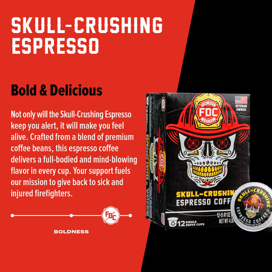 Fire Department Coffee - Skull Crushing Espresso Coffee Pods