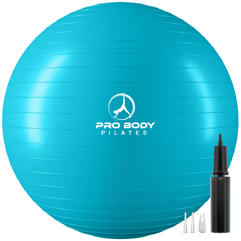 Load image into Gallery viewer, ProBody Pilates - Yoga Ball for Pregnancy, Fitness, Balance, Workout at Home, Office and Physical Therapy (Sky)
