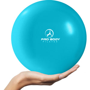 ProBody Pilates - 9 Inch Small Exercise Ball for Stability, Barre, Pilates, Yoga, and Balance (Electric Blues)
