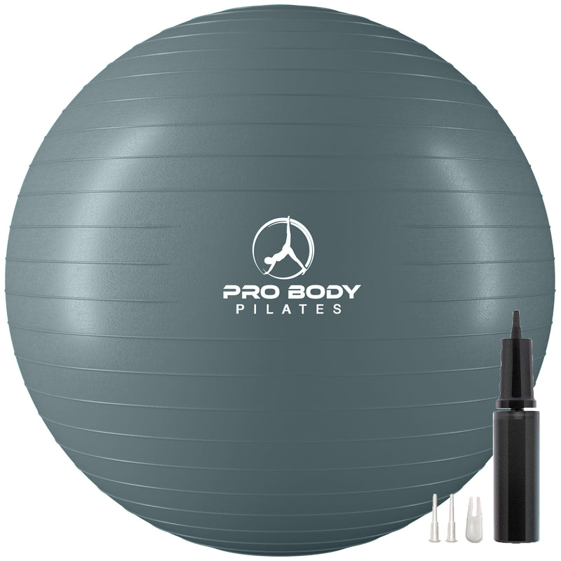 Load image into Gallery viewer, ProBody Pilates - Yoga Ball for Pregnancy, Fitness, Balance, Workout at Home, Office and Physical Therapy (Slate)
