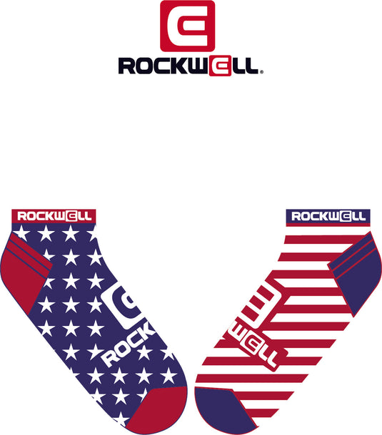 Rockwell Time - Ankle Socks - Stars and Stripes