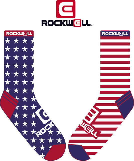 Rockwell Time - Crew Socks - Stars and Stripes
