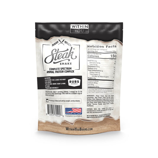Within You - Unflavored Original Steak Shake