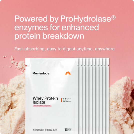 Momentous - Whey Protein Isolate 10-Travel Packs - Protein Supplements