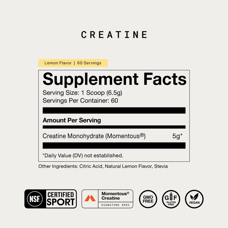 Load image into Gallery viewer, Momentous - Creatine - 60 Servings
