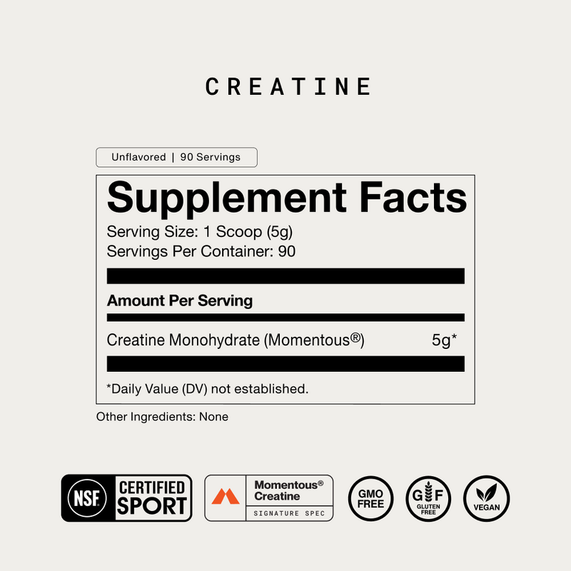 Load image into Gallery viewer, Momentous - Creatine - 90 Servings
