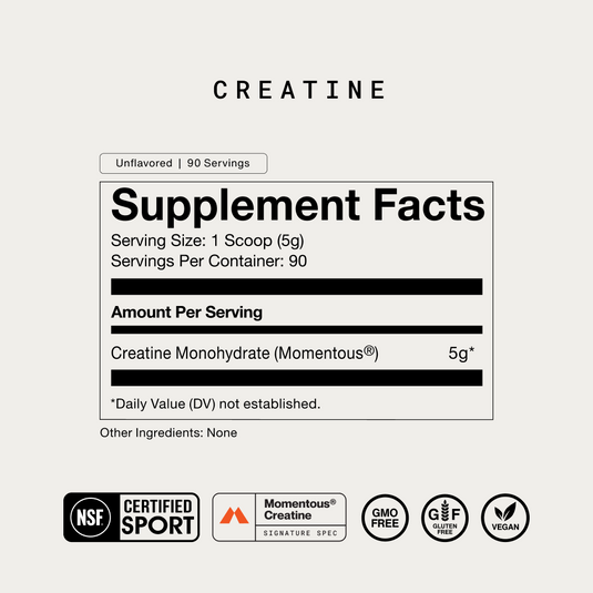 Momentous - Creatine - 90 Servings