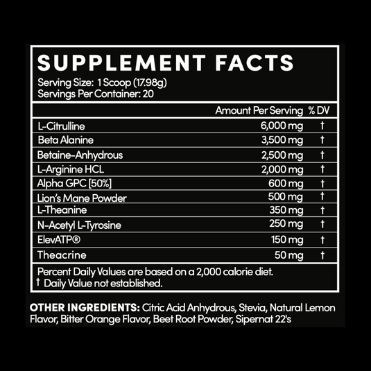 Thentic - PRE-Workout Pink Lemonade Non-Stim (Caffeine-Free)
