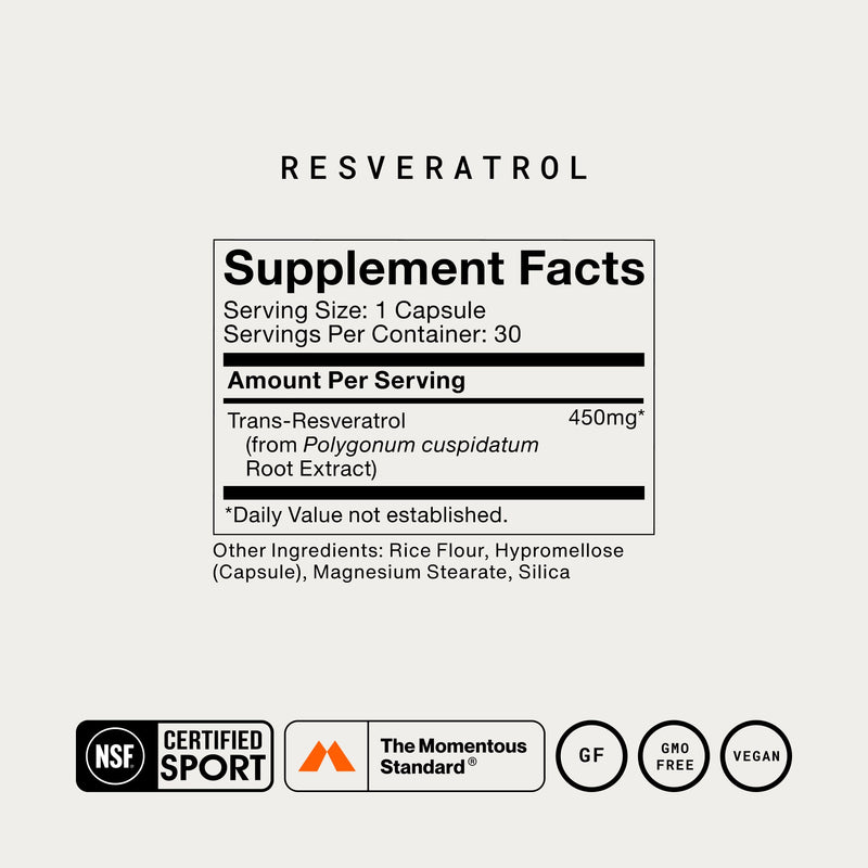 Load image into Gallery viewer, Momentous - Resveratrol - Vitamins &amp; Supplements
