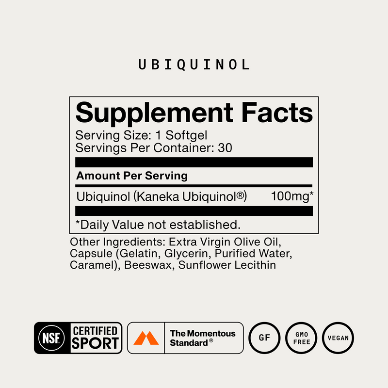 Load image into Gallery viewer, Momentous - Ubiquinol - Vitamins &amp; Supplements
