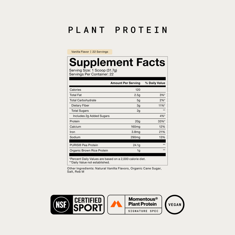 Load image into Gallery viewer, Momentous - In 100% Plant Protein Powder
