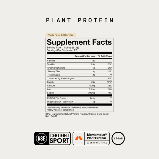 Momentous - In 100% Plant Protein Powder