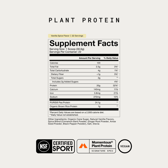 Momentous - In 100% Plant Protein Powder