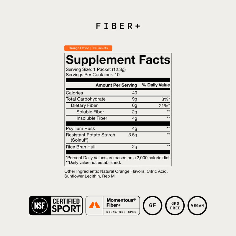 Load image into Gallery viewer, Momentous - Fiber+ 10-Travel Packs - Vitamins &amp; Supplements

