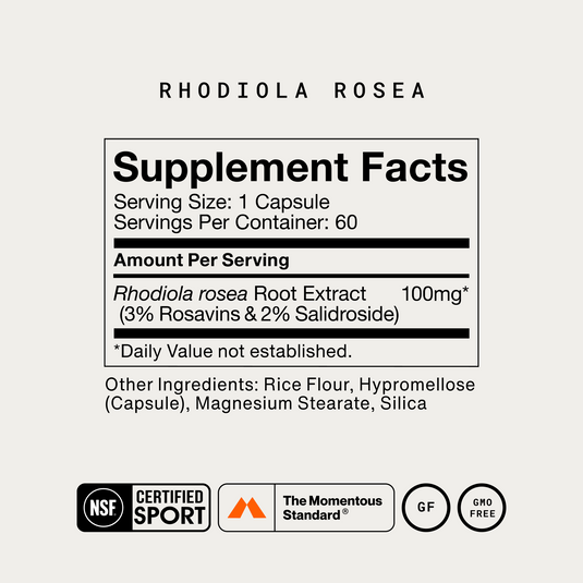 Momentous - Rhodiola Rosea - Vitamins & Supplements