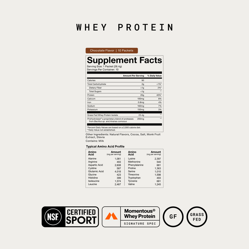 Load image into Gallery viewer, Momentous - Whey Protein Isolate 10-Travel Packs - Protein Supplements
