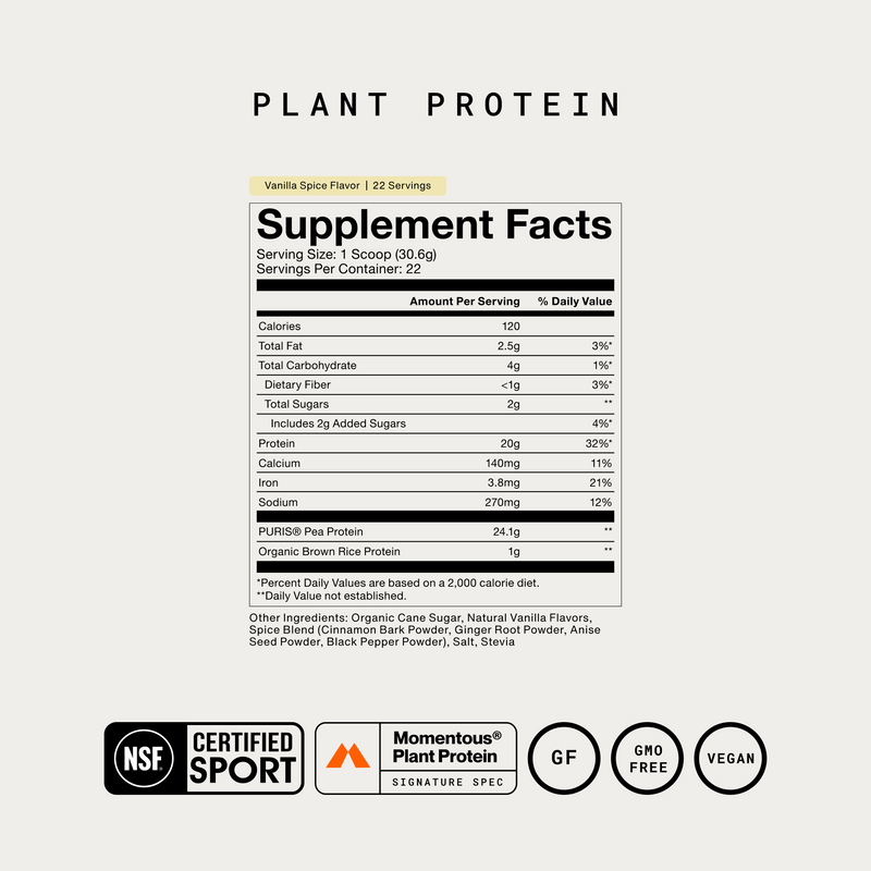 Load image into Gallery viewer, Momentous - In 100% Plant Protein Powder