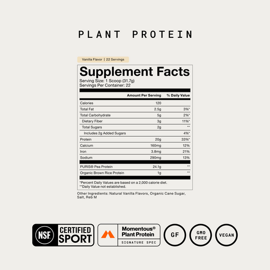 Momentous - In 100% Plant Protein Powder